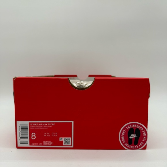 Nike Air Max Excee White Leopard Print Athletic Shoe HQ2115 100 Women Size 8 - Picture 10 of 10